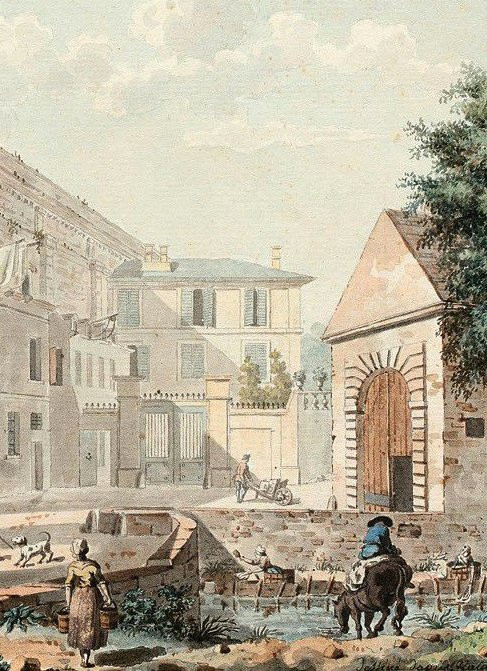 Att. à Jacques Swebach-Desfontaines (1769-1823) Arcueil : le pont-aqueduc Médicis-photo-3