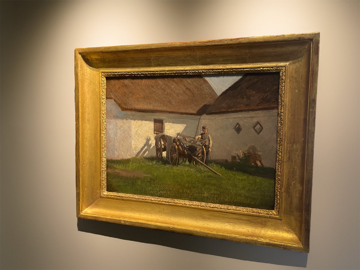 Frédérik Rohde (1816 -1886) La pause du jeune fermier - Danish-photo-2