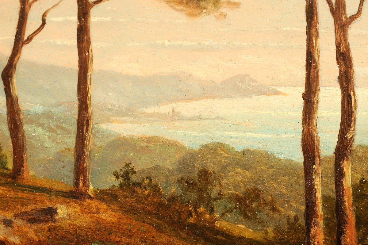 Antoine-claude Ponthus-cinier (1812-1885) Mediterranean Shoreline-photo-1