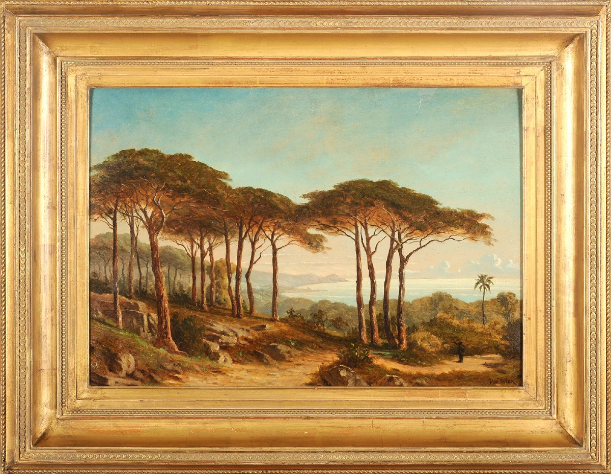 Antoine-claude Ponthus-cinier (1812-1885) Mediterranean Shoreline
