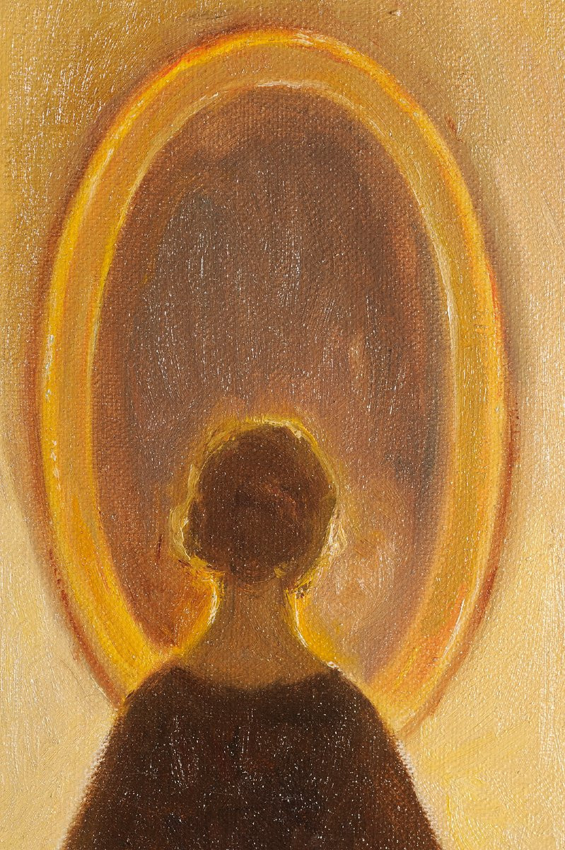 Poul Friis Nybo (1869-1929) Woman With Mirror Denmark-photo-3