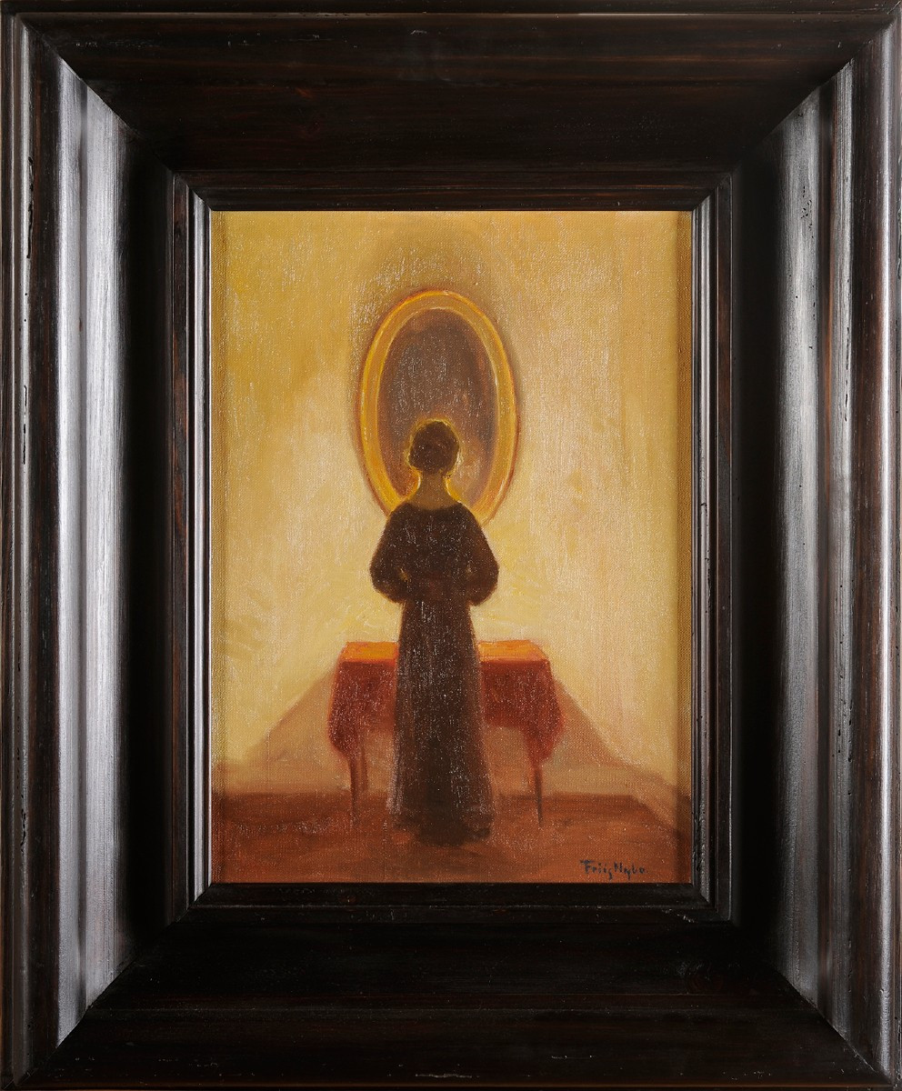Poul Friis Nybo (1869-1929) Woman With Mirror Denmark