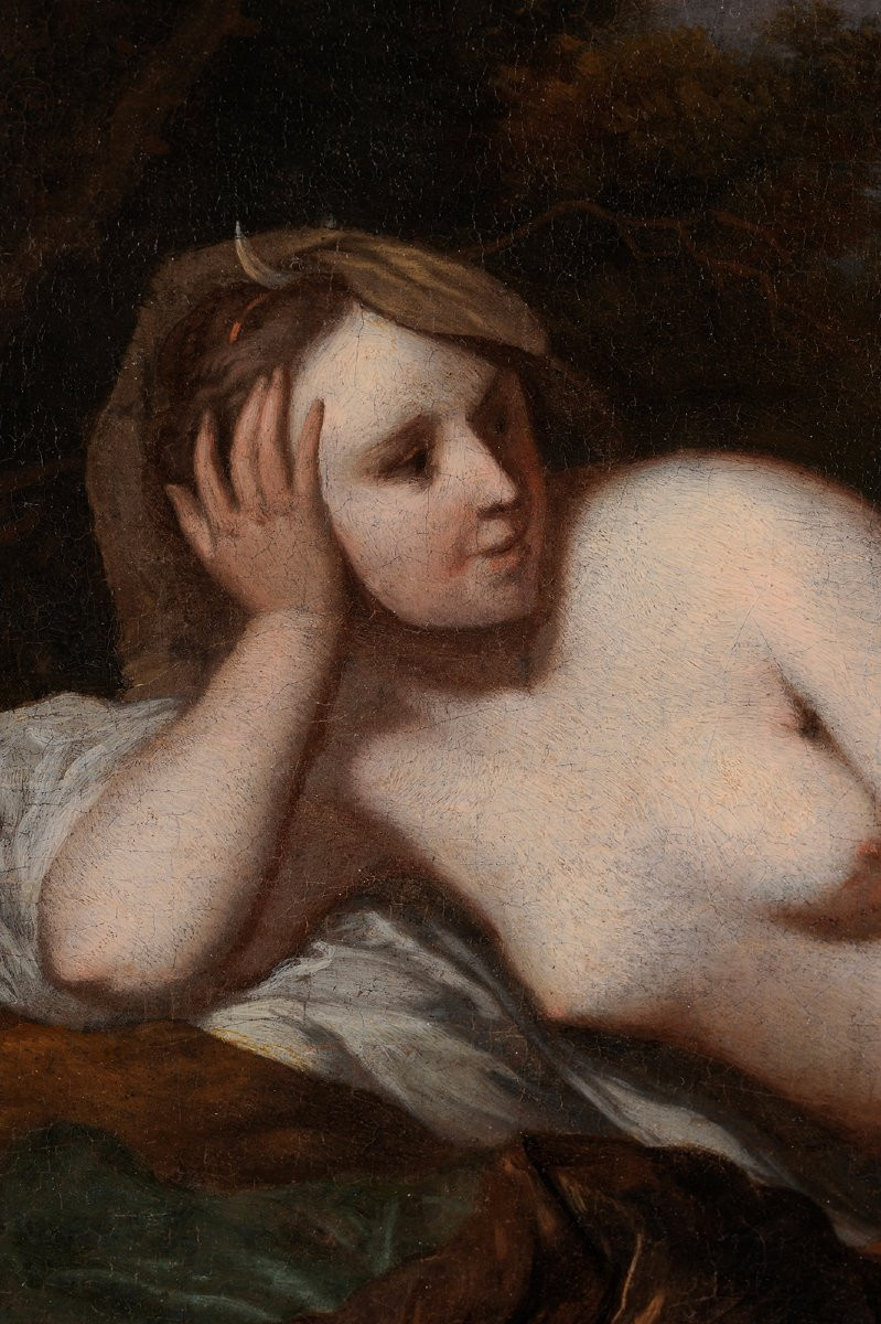 Barend Graat (1628-1709) Diane chasseresse et ses chiens nu Chasse-photo-4