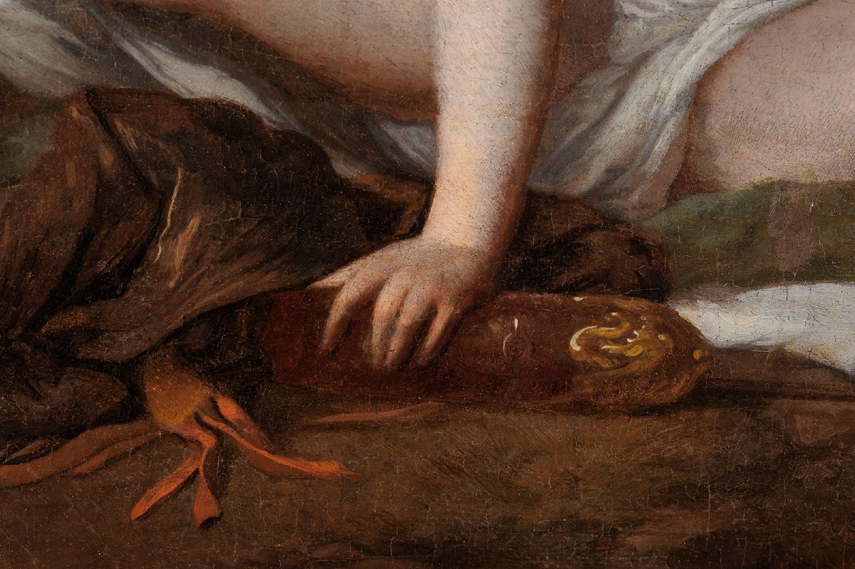 Barend Graat (1628-1709) Diane chasseresse et ses chiens nu Chasse-photo-2