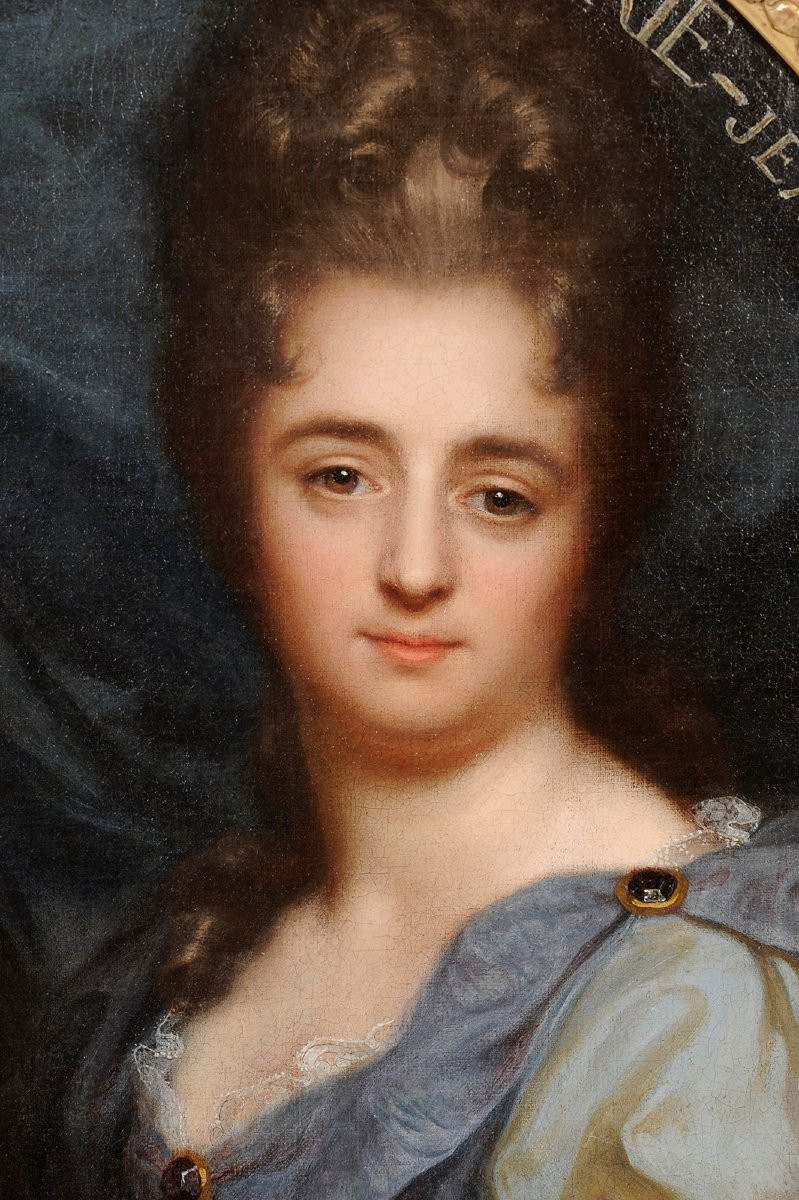 Jean-baptiste Santerre (1651-1717) Portrait Of A Couple-photo-3