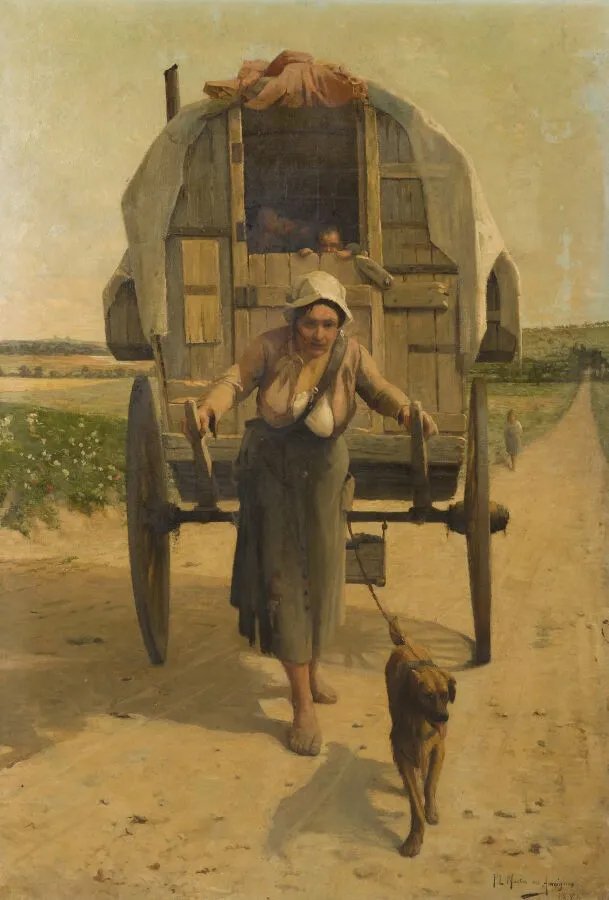 Paul-louis Martin Des Amoignes (1850–1925) The Gypsies-photo-2