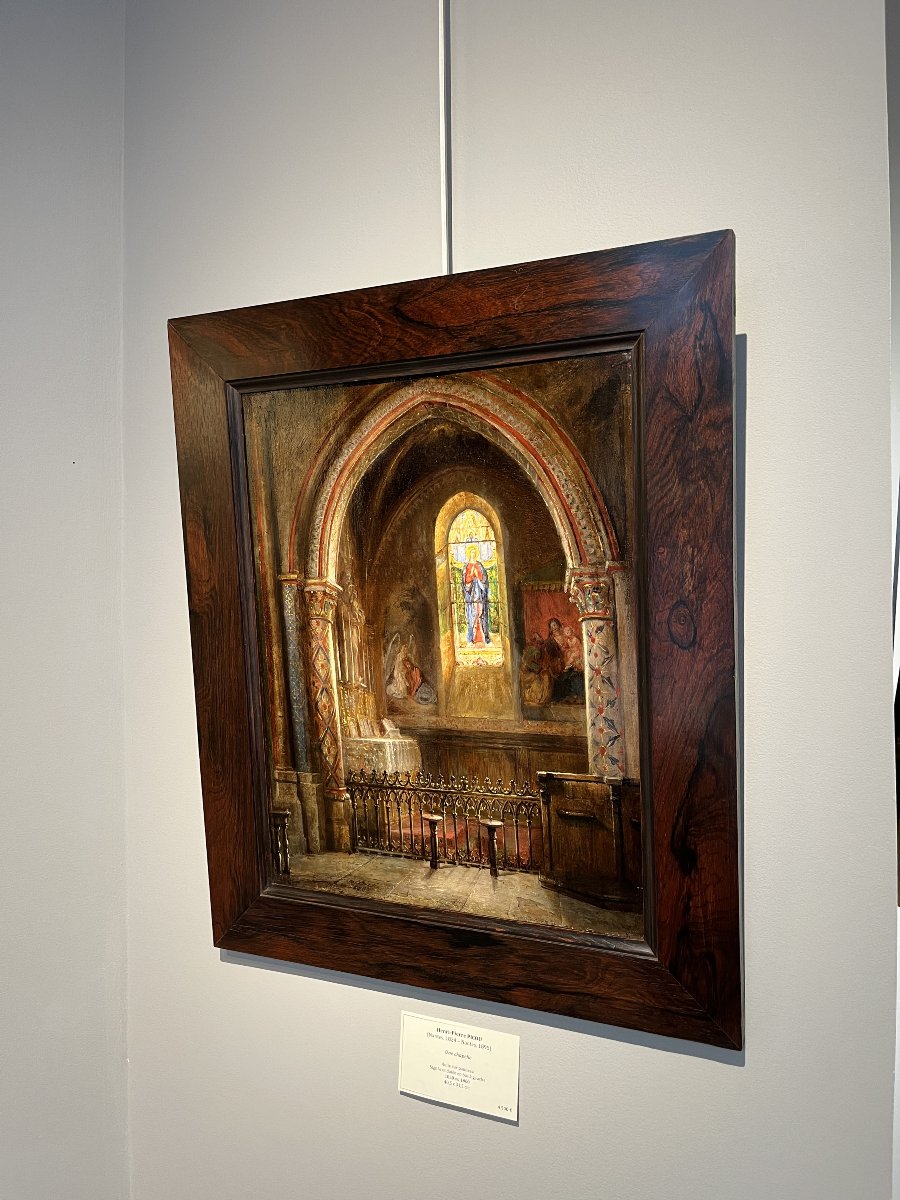 Henri-Pierre Picou (1824-1895) Une chapelle - Nantes-photo-2