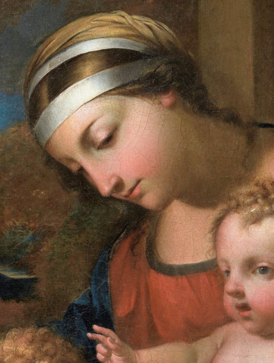 René Dudot (c. 1650) *the Virgin And Child With Saint John The Baptist*, Rouen-photo-3