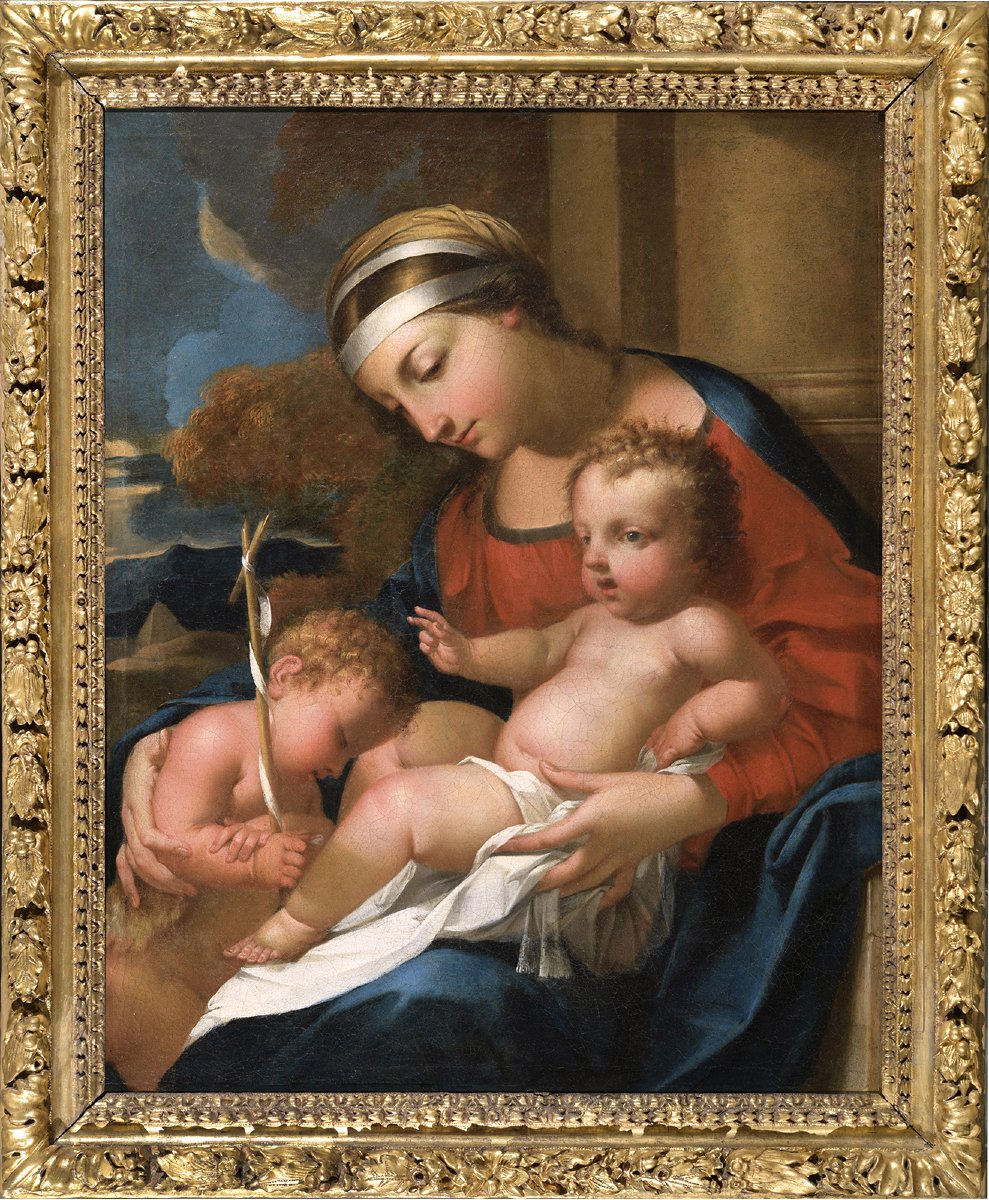René Dudot (c. 1650) *the Virgin And Child With Saint John The Baptist*, Rouen