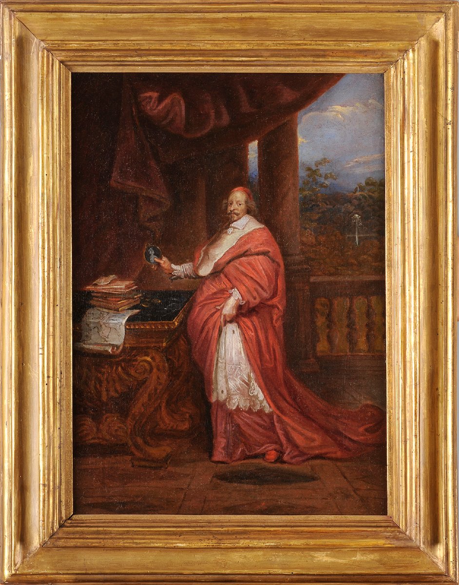 Portrait du cardinal Mazarin - Ecole Française vers 1645
