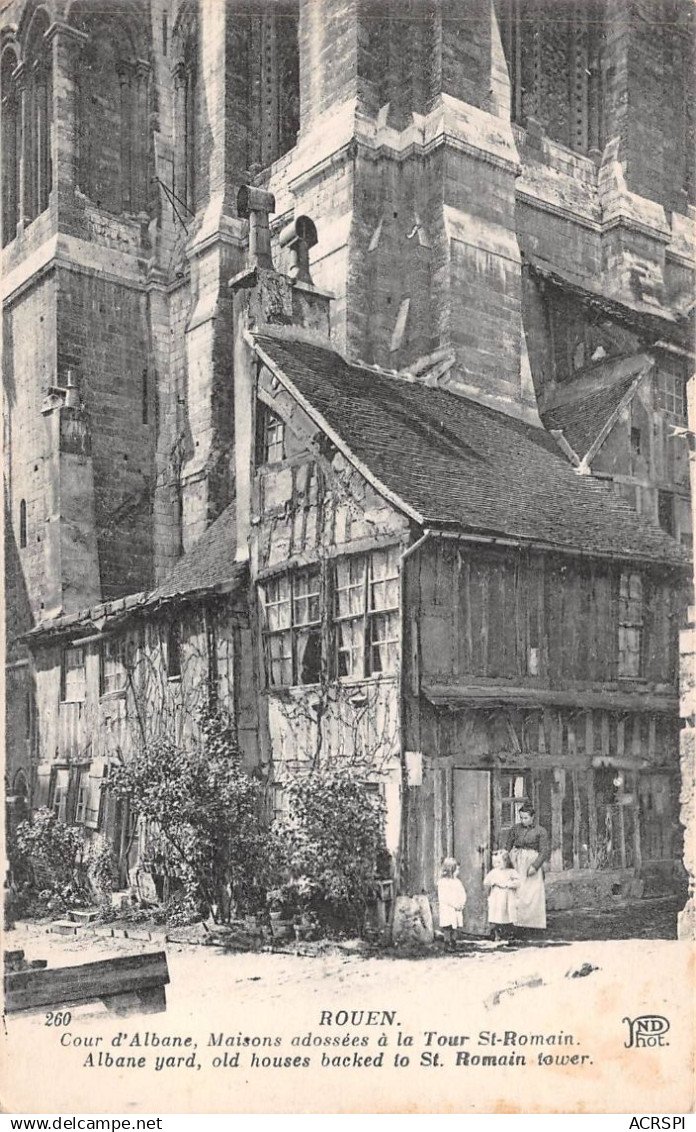 Emile Noirot (1853-1924) Rouen - La cour d’Albane-photo-2