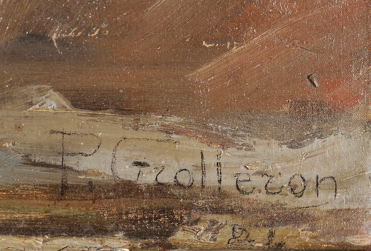 Paul Grolleron (1848–1901) Child On Top Of A Wall-photo-1