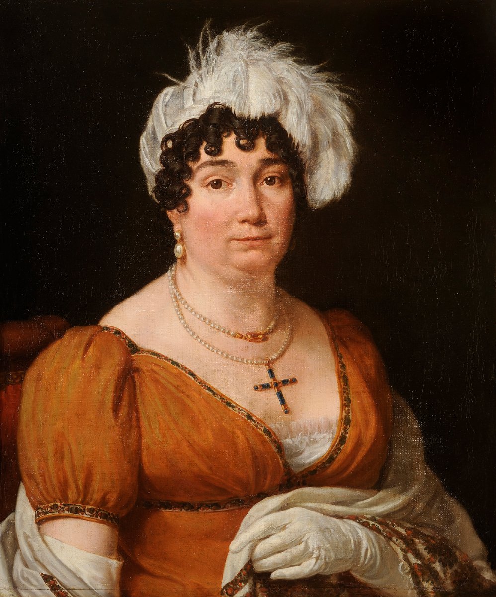 French School, Circa 1815 - Portrait Of Madame Leblond-photo-2