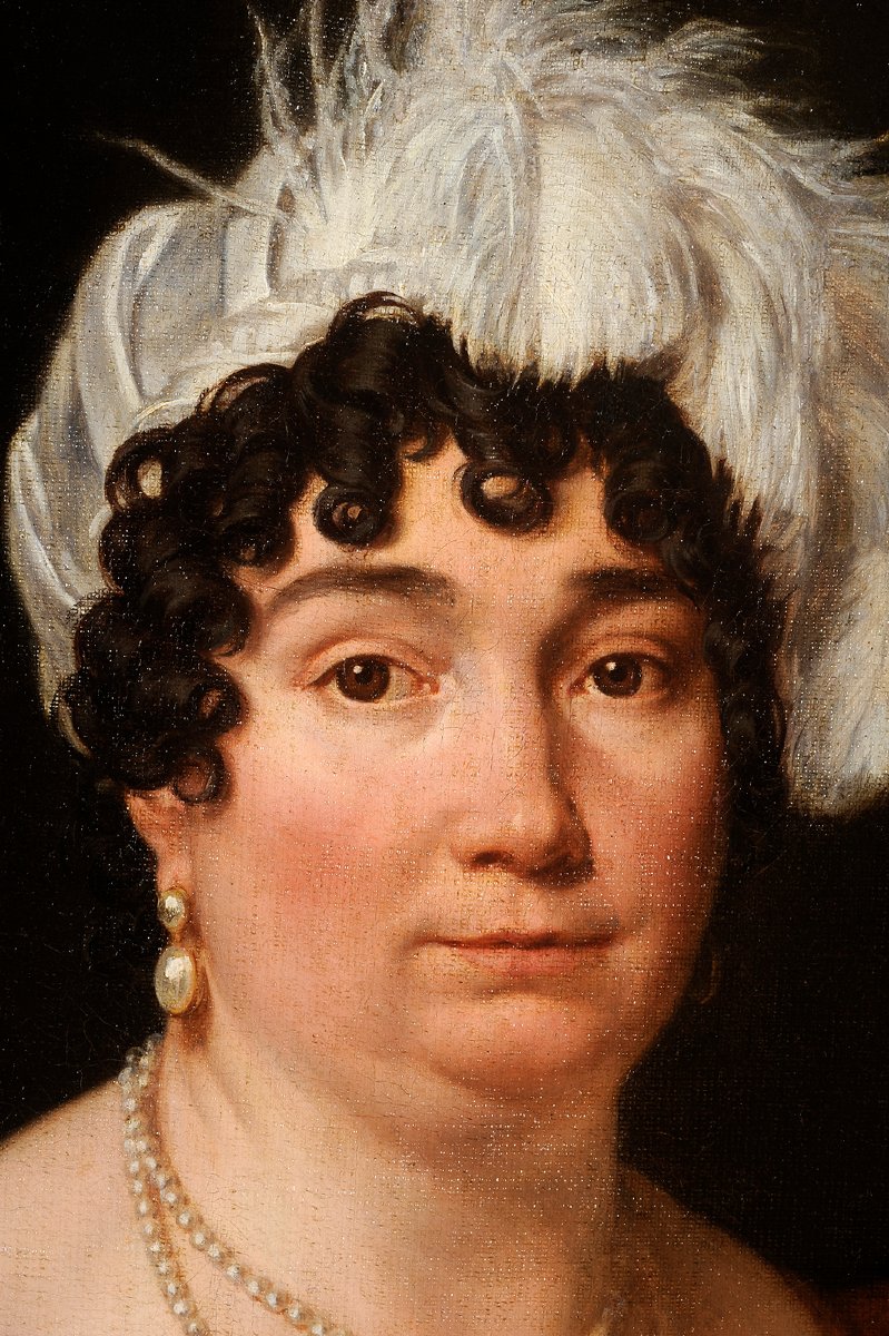 French School, Circa 1815 - Portrait Of Madame Leblond-photo-3