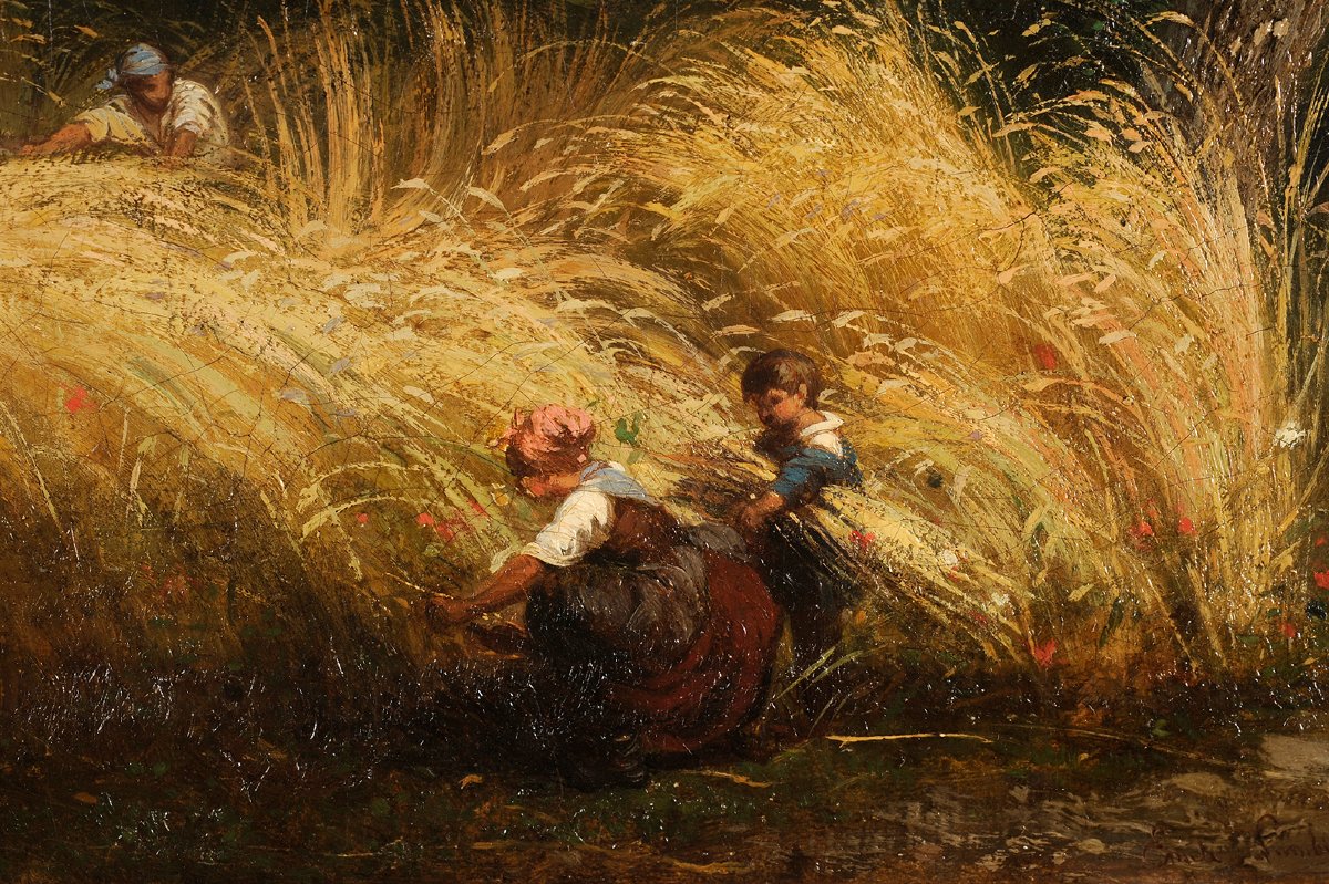 Émile Lambinet (1813-1877) La moisson-photo-3