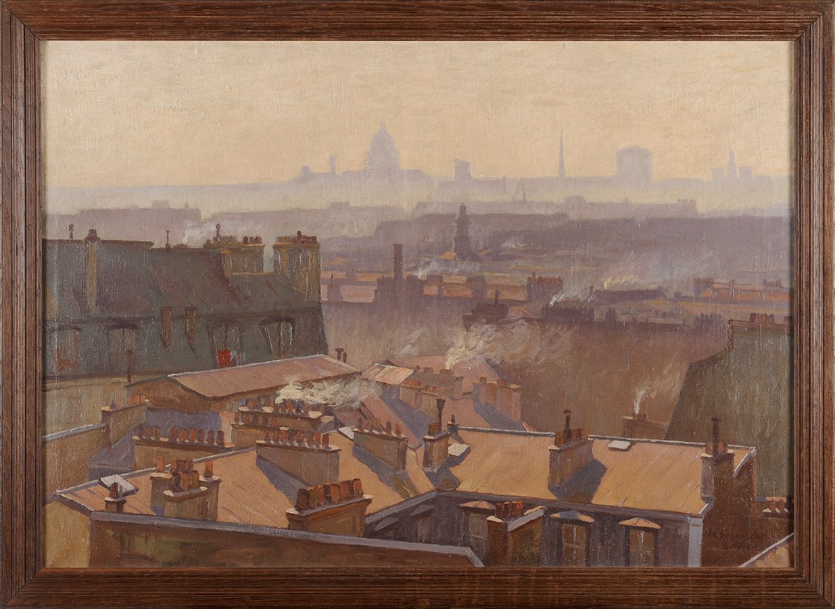 Henri Dupont-Crespin (1882-1953) Les toits de Paris