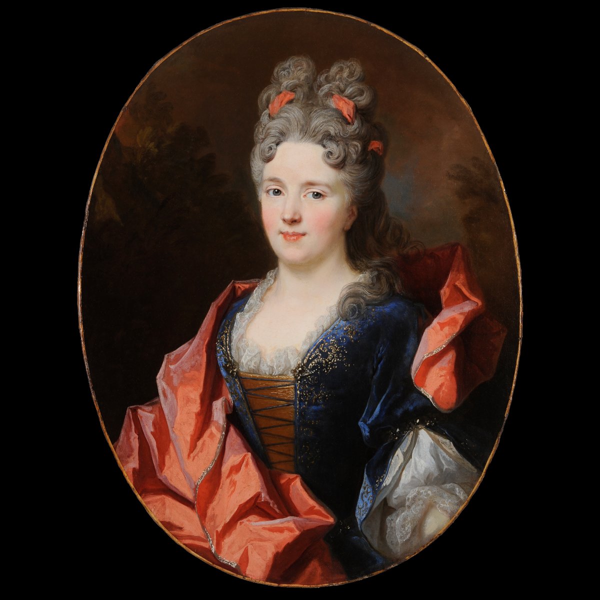 Nicolas de Largillierre (1656-1746) Portrait présumé de Marie-Anne de Bourbon-photo-2