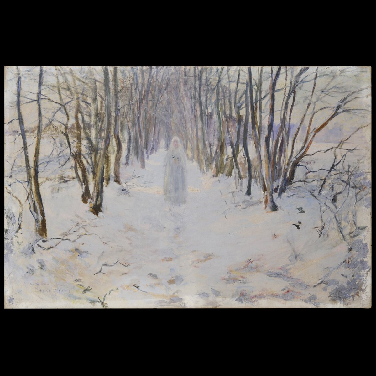 Numa Gillet (1868–1940) - Communiante In The Snow