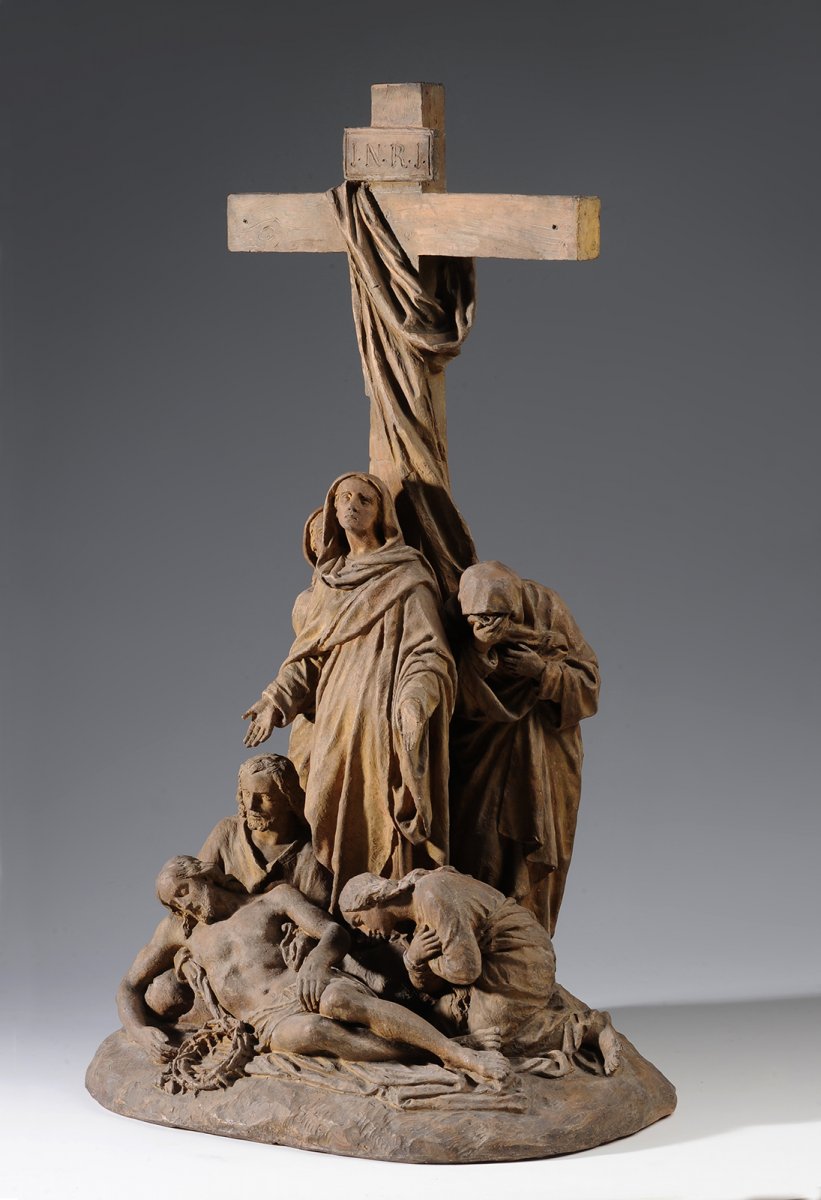 Jean-marie Valentin (1823-1896) - The Descent From The Cross-photo-4
