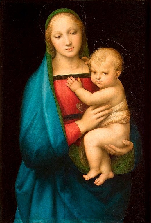 Luigi Bardi (c.1800-c.1880) Vierge à l’Enfant d’après Raphaël-photo-2