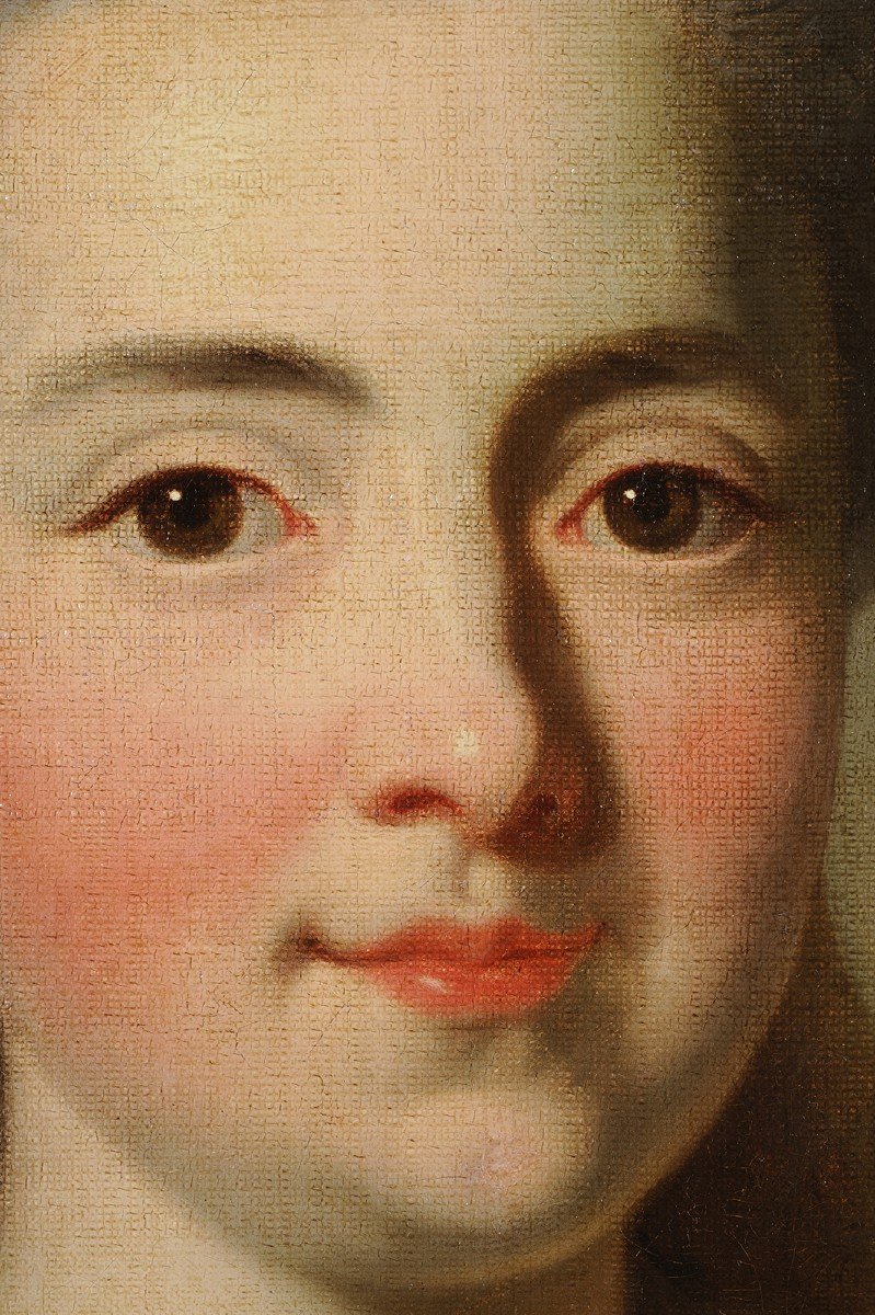 Louis-michel Van Loo (1707-1771) Portrait Of A Woman As Saint Cecilia-photo-3