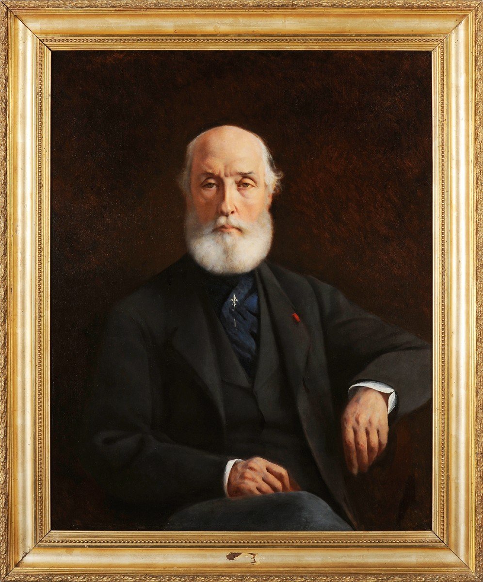 Portrait Of Robert Duflos De Saint-amand (1812-1894) Consul Of France