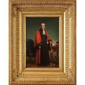 Charles Jalabert (1818-1901) Portrait Of President Louis-marie De Belleyme Magistrate