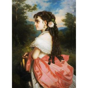 Portrait d'Adelina Patti - L. Frossard (actif à Vienne vers 1870) Opéra