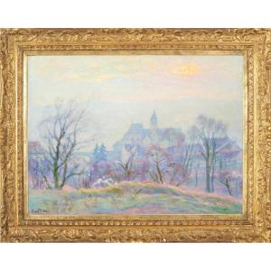 Henri Pailler (1876-1954) Neige à Triel sur Seine Yvelines