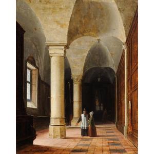 Charles Arrowsmith (1798-1833) Intérieur de sacristie