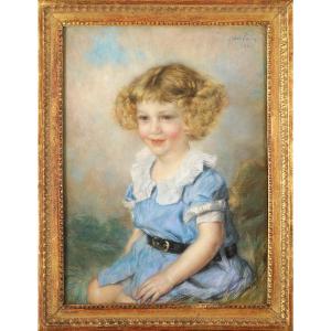Abel Faivre (1867-1945) Portrait Of A Child