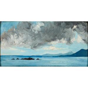 Etude de ciel et de mer - Ecole Française vers 1860