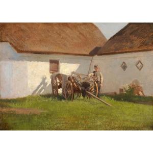 Frédérik Rohde (1816 -1886) The Young Farmer's Pause - Danish