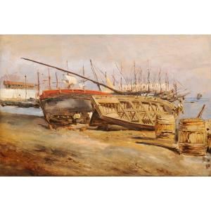 Gabriele Smargiassi (1798-1882) Le calfatage des bateaux