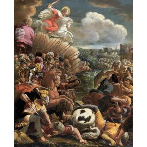 Belisario Corenzio (1558-1646) et atelier - Saint Jacques matamore à la bataille de Clavijo