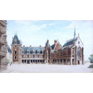 Arsène Lafargue (1852–1931) The Courtyard Of The Château De Blois And The Louis XII Wing: Architecture