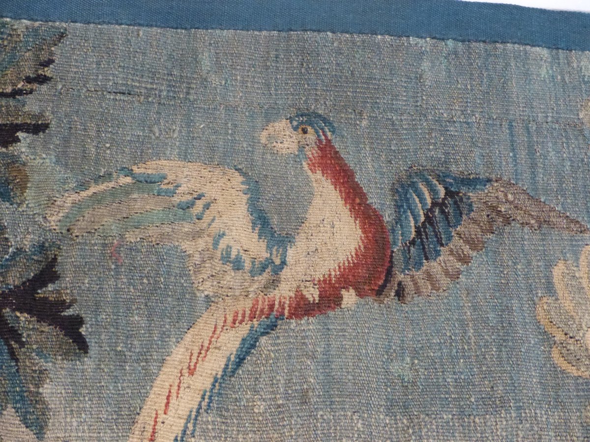 Tapestry "greenery With Guinea Rooster"-photo-1