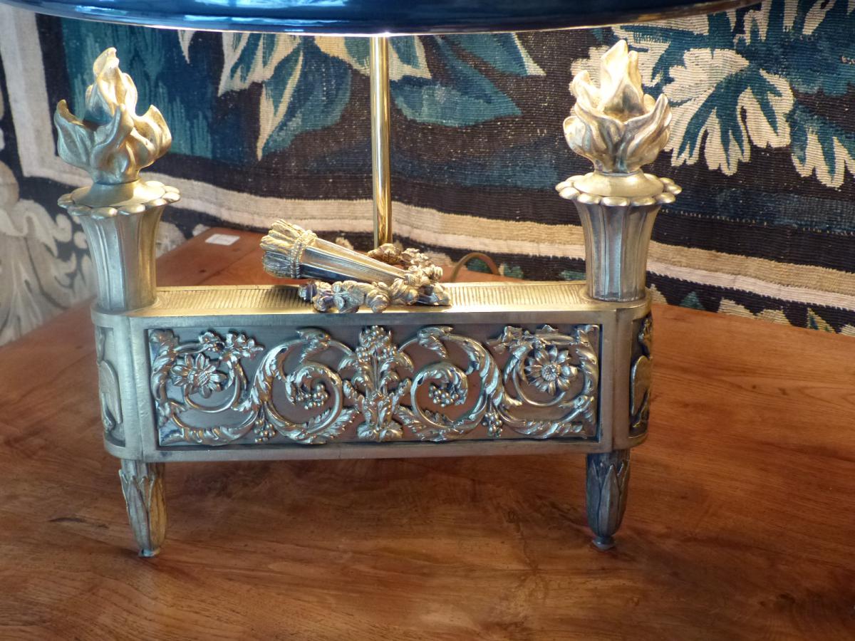 Pair Of Golden Bronze Lamps-photo-1