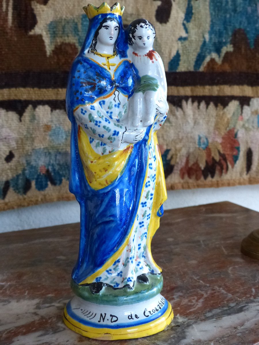 Madonna And Child In Earthenware