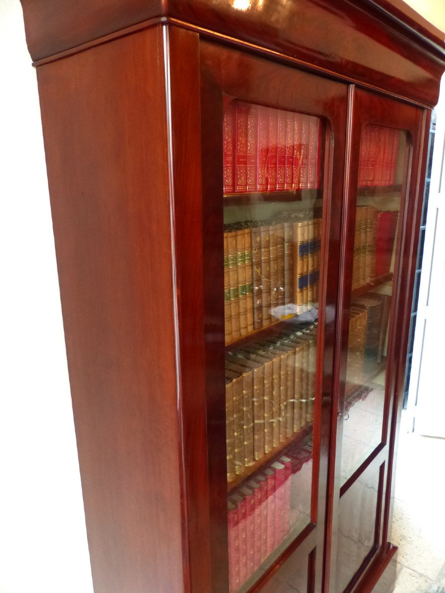 Bibliothèque- Armoire à Fusils En Acajou-photo-2