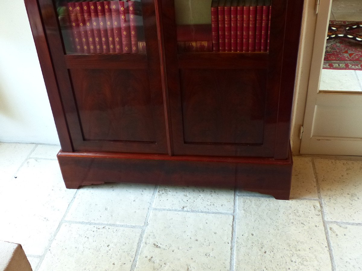 Bibliothèque- Armoire à Fusils En Acajou-photo-5