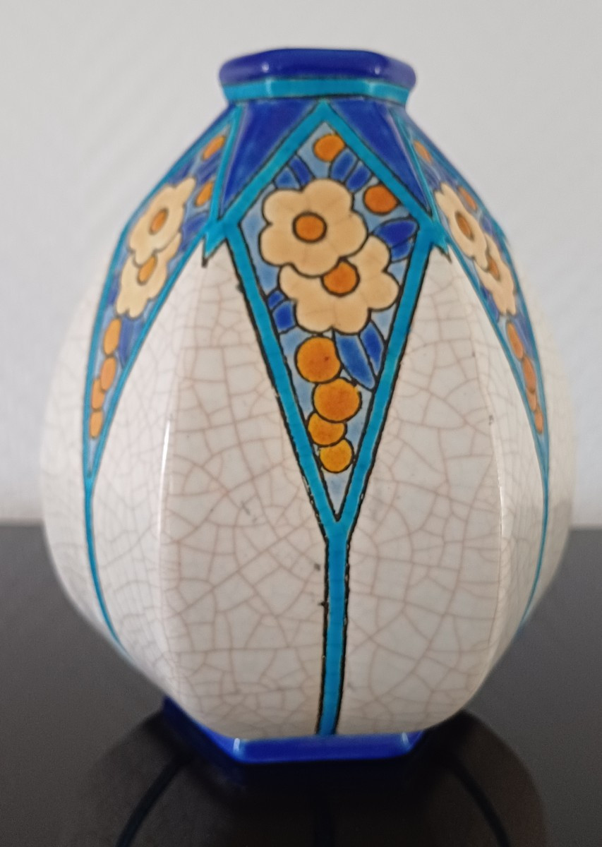 Petit vase Art Déco LONGWY circa 1920/30-photo-2