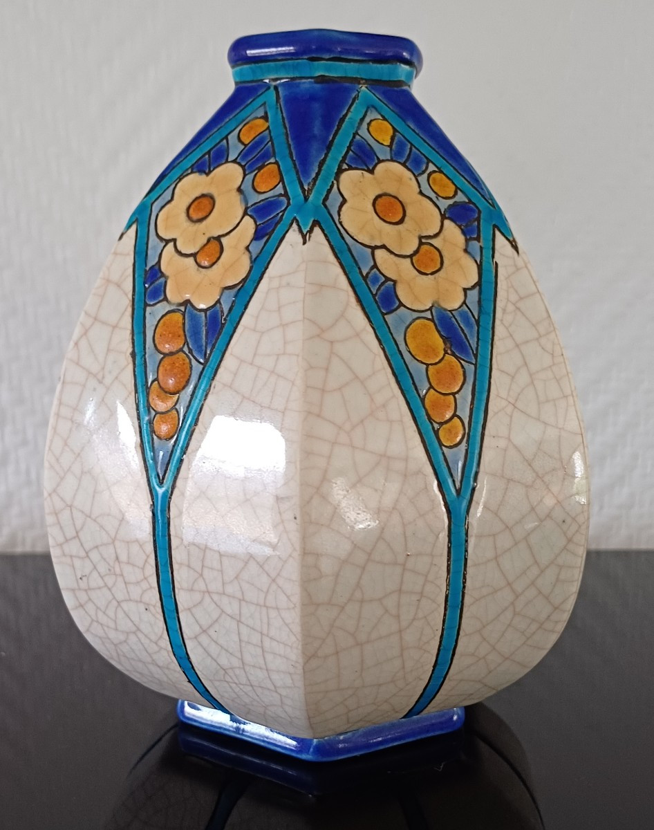 Petit vase Art Déco LONGWY circa 1920/30-photo-3