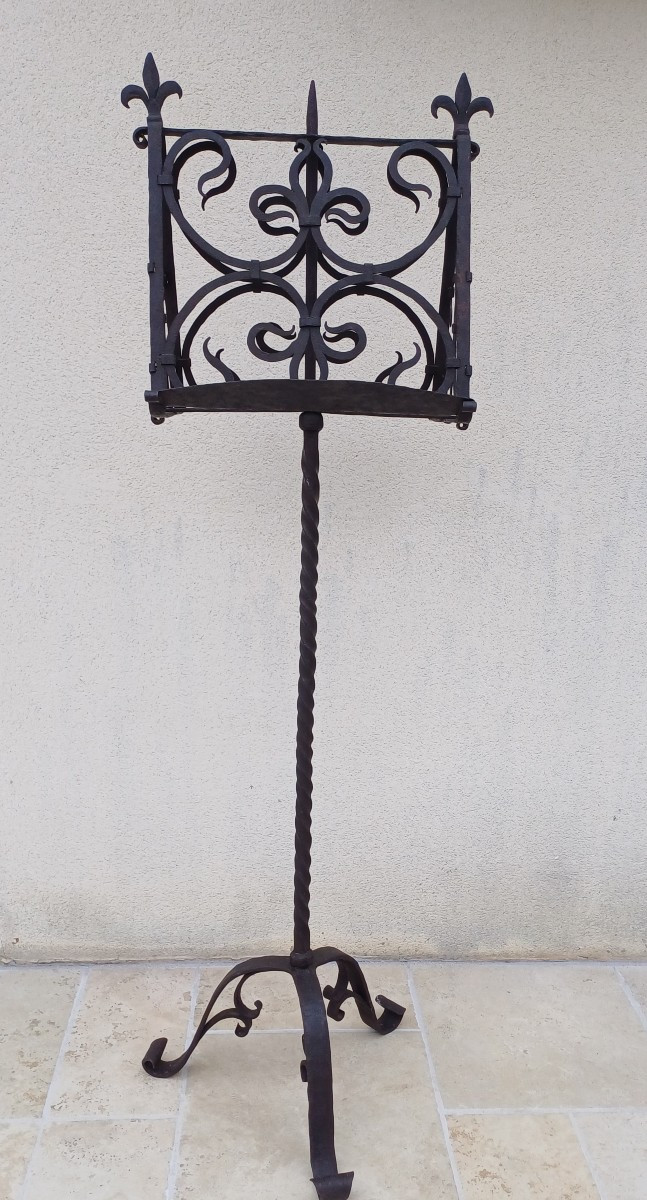 Large Neo-gothic Wrought Iron Lectern, Late 19th/early 20th Century