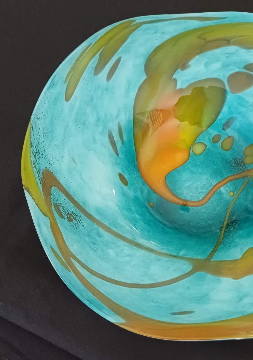 Empty Pocket Plate With Glass Paste Design By Georges Castellino-photo-3