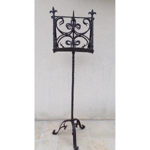 Large Neo-gothic Wrought Iron Lectern, Late 19th/early 20th Century