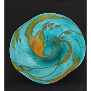 Empty Pocket Plate With Glass Paste Design By Georges Castellino