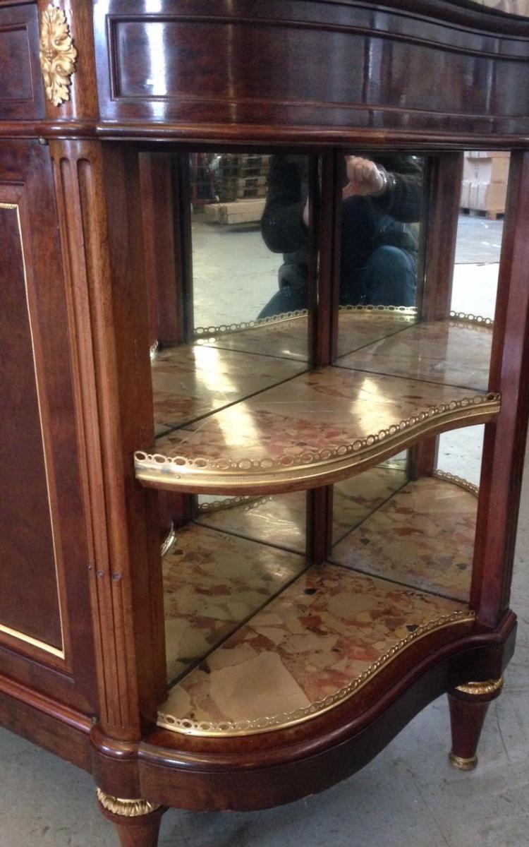 From Furniture Dining Mahogany And Gilt Bronze Louis XVI Style, Nineteenth Time.-photo-3