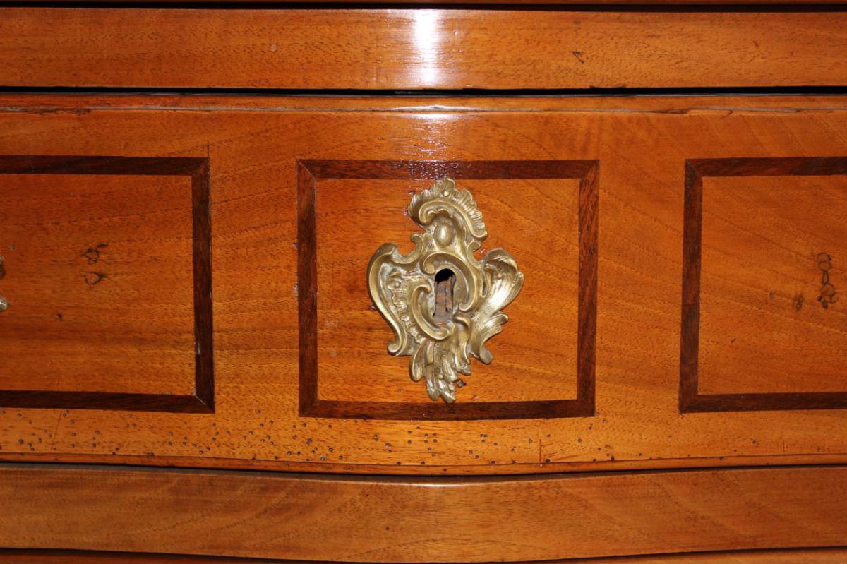 Commode En Noyer De La Vallée Du Rhône, d'époque XVIII.-photo-4