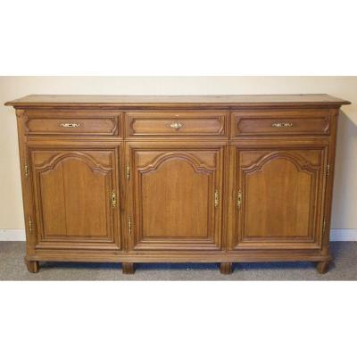 Sideboard Oak End Of Century XVIII